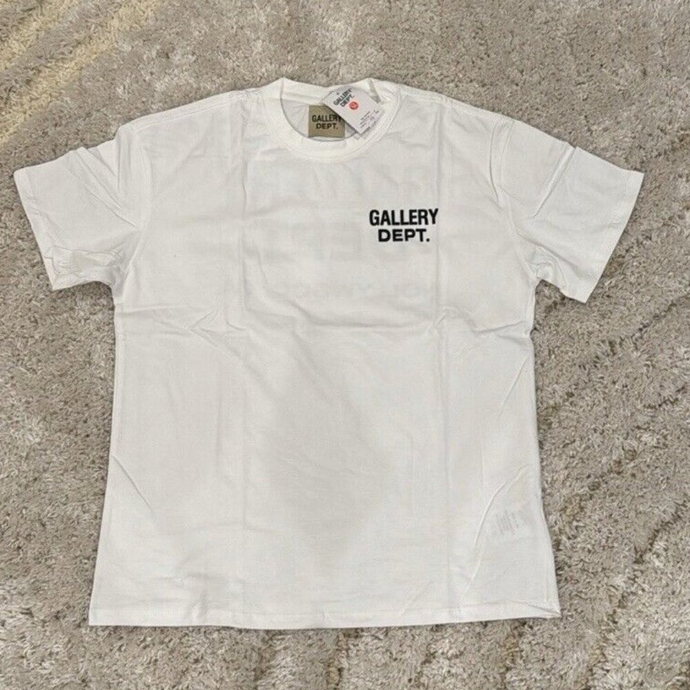 Gallery Dept White Classic Logo T-Shirt For Men Size Small Medium Large
